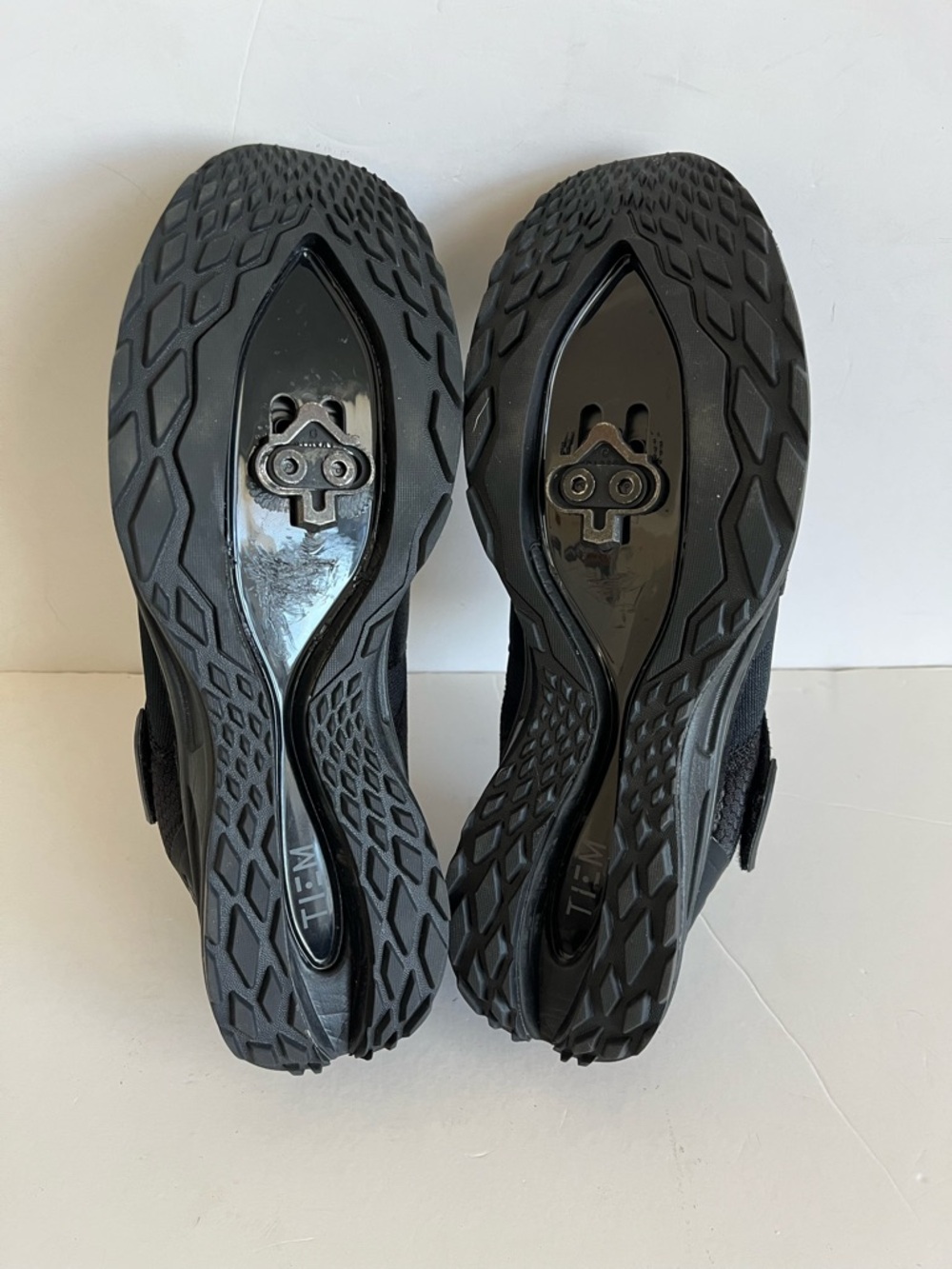 TIEM Women's Slipstream black Cycling Sneakers with SPD Cleats Size 9 - Picture 7 of 11